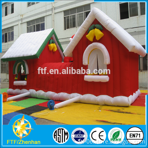 custom used to Christmas holiday decorations giant inflatable Santa house decorations
